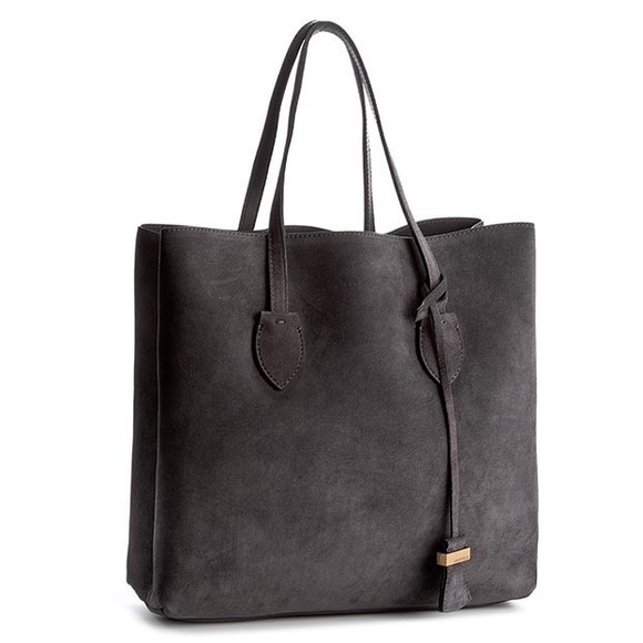 COCCINELLE Handbags - COCCINELLE Gray Celene Suede Shoulder Bag